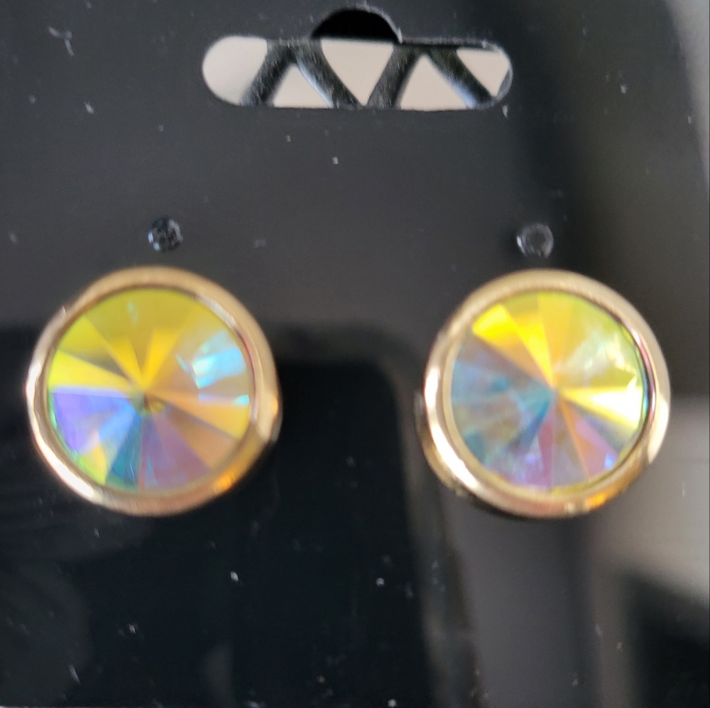 3 for $15 Prism button earrings